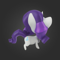 Authentic My little Pony chibi vinyl figure Rarity +/-5cm (not a toy)